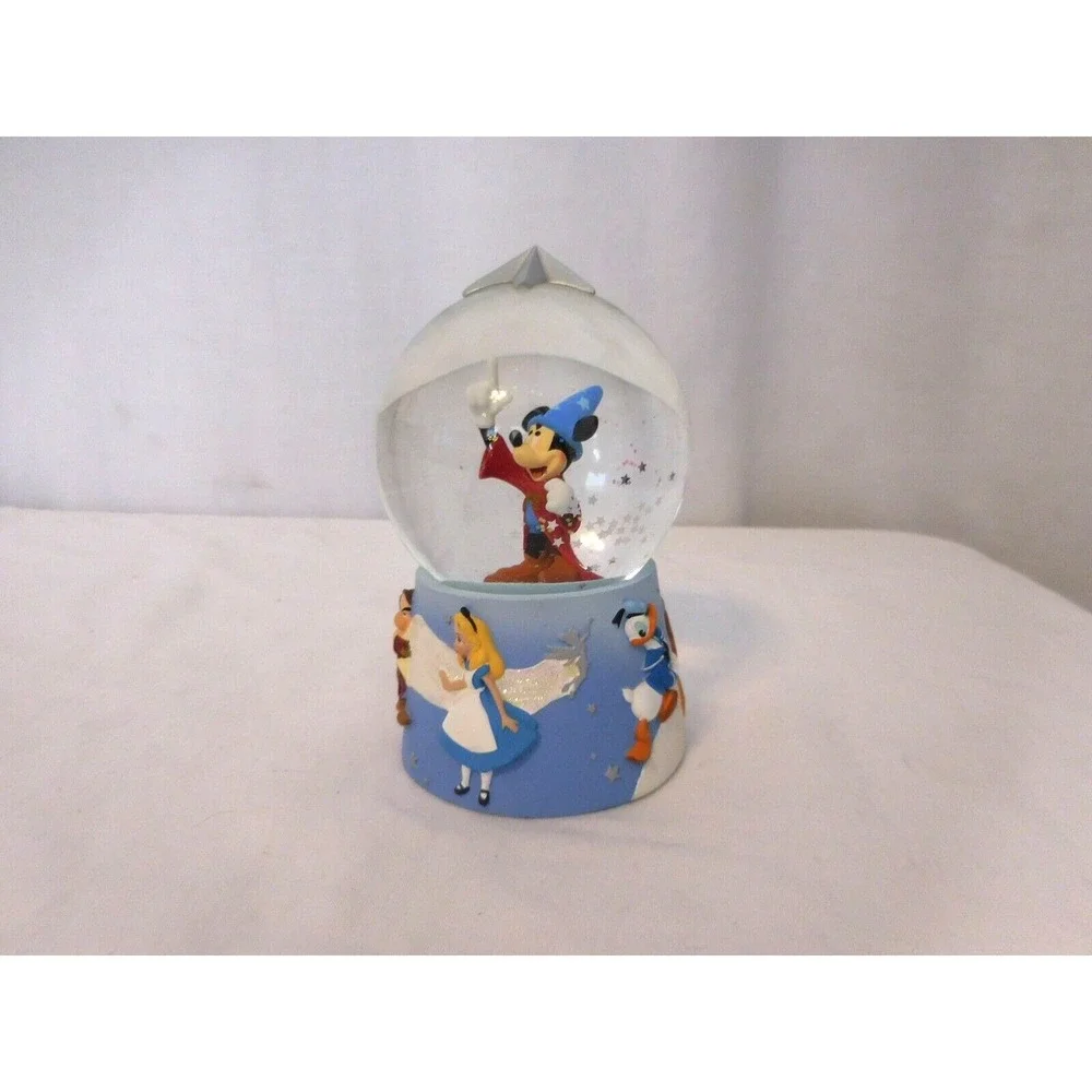 Disney Store Mickey Mouse Wizard Snow Globe Fantasia Sorcerer's Apprentice